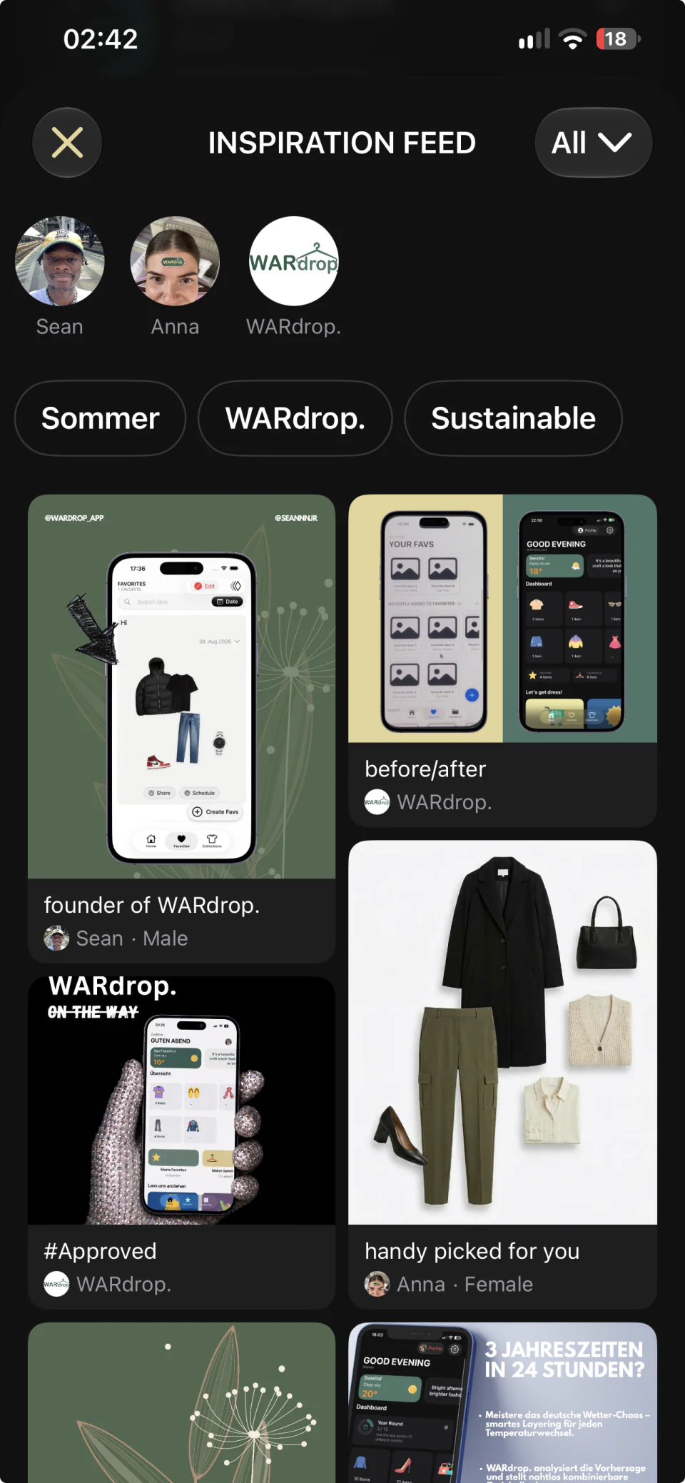 Inspirations-Feed (dunkel)